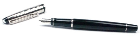 Waterman Expert 3 Deluxe Black Fountain Pen Open Cap 1