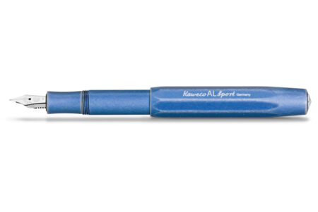 Kaweco AL Sport Fountain Pen Stonewashed Blue Open Cap