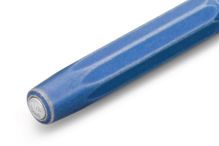 Kaweco AL Sport Fountain Pen Stonewashed Blue Cap Close Up