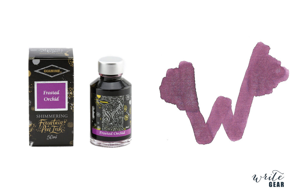 Diamine Shimmertastic Fountain Pen Ink Bottle - Frosted Orchid