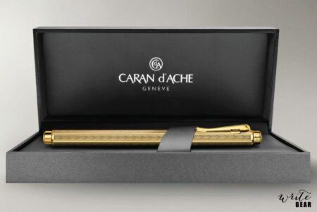 Caran D'Ache Gold-Plated Ecridor Chevron Fountain Pen