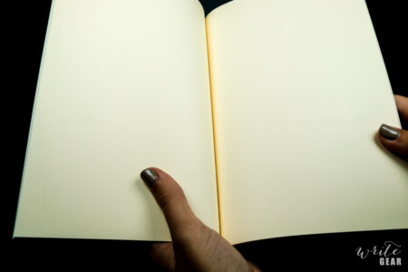Life Schopfer Notebook on Dark Background - Close