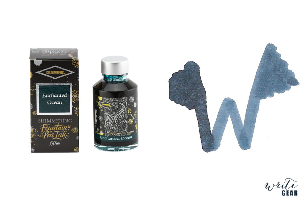 Diamine Shimmertastic Fountain Pen Ink Bottle - Enchanted Ocean