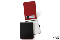Offlines Leather Pad - Black/Red Small