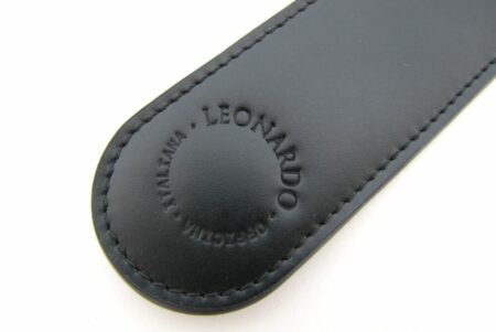 Leonardo Leather Pen Sleeve - Black