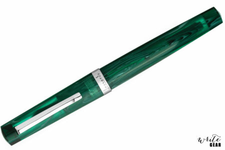 Leonardo Messenger Fountain Pen - Transparent Green with Rhodium Trim