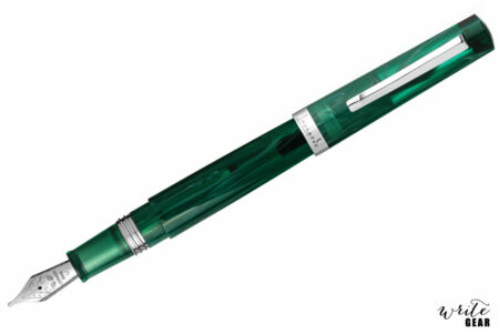 Leonardo Messenger Fountain Pen - Transparent Green with Rhodium Trim