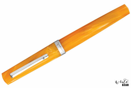 Leonardo Messenger Fountain Pen - Transparent Orange with Rhodium Trim