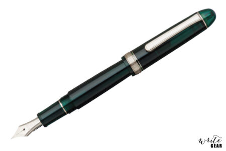 Platinum #3776 Century Fountain Pen with Silver Trim with Laurel Green Body