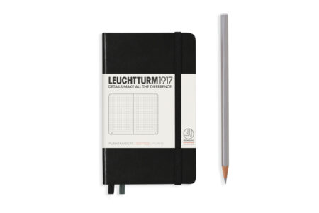 Leuchtturm Notebook Hardcover Pocket Black Dotted