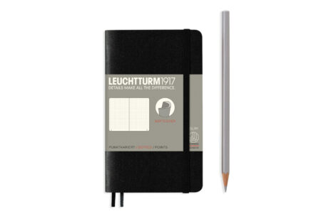 Leuchtturm Notebook Softcover Pocket Black Dotted