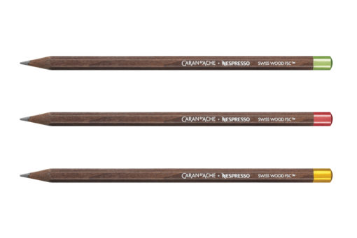 Caran D'Ache Swiss Wood Pencil - Set of 3 NESPRESSO Pencils – Limited Edition 4