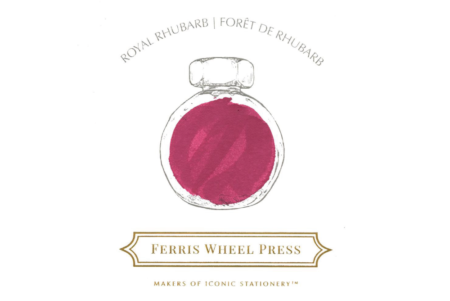 Ferris Wheel Press Fountain Pen Ink Royal Rhubarb Swatch