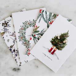 Amour Stationery Christmas Cards - Watercolour (Set of 4)
