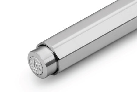 Kaweco AL Sport Ballpoint Pen - RAW Aluminium Close Up Of The Push Button