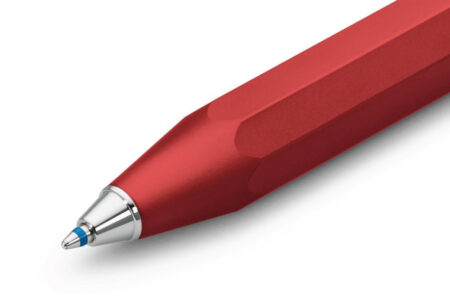 Kaweco AL Sport Ballpoint Pen - Deep Red Close Up Of The Ballpoint Tip
