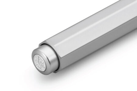 Kaweco AL Sport Ballpoint Pen - Silver Close Up Of The Push Button