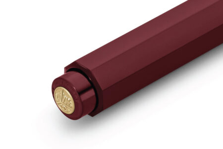 Kaweco CLASSIC Sport Ballpoint Pen - Bordeaux Close Up Of The Push Button