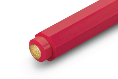 Kaweco CLASSIC Sport Ballpoint Pen - Red Close Up Of Push Button