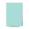 Filofax Notebook Pastel Coloured Indices - A5