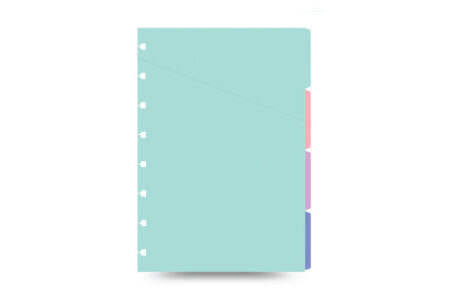 Filofax Notebook Pastel Coloured Indices - A5
