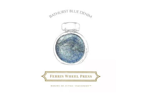 Ferris Wheel Press Fountain Pen Ink - Bathurst Blue Denim (Shimmer) - 38ml