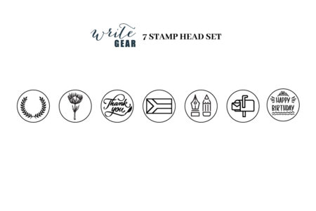 Wax Stamp 7 Head Sealing Set Illustrated Designs