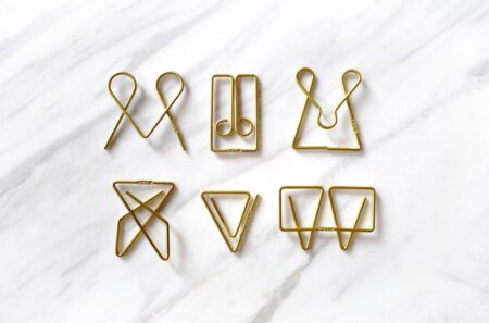 TOOLS to LIVEBY Brass Paper Clip all 6 designs