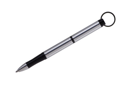 Fisher Backpacker Space Pen - Silver with open cap