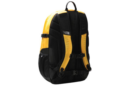 The North Face Borealis Classic Backpack - Yellow and Black. Picture of the back straps.