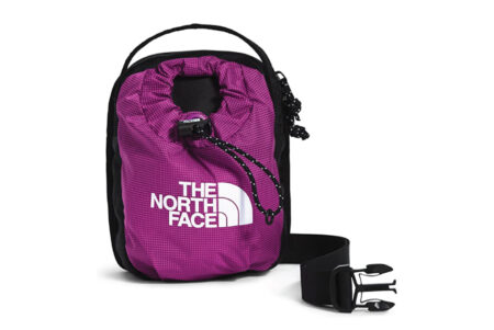 The North Face Bozer Cross Body Bag Purple Cactus Front Picture