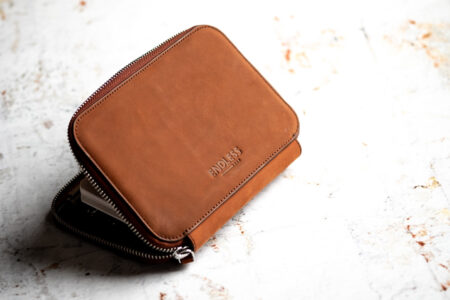 Endless Companion Leather Pen Pouch slightly open