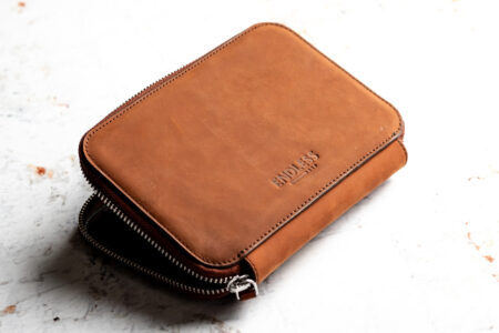 Endless Companion Leather Pen Pouch Slightly open full view