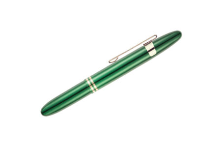 Fisher Bullet Space Pen - Emerald Green With Gold Rings