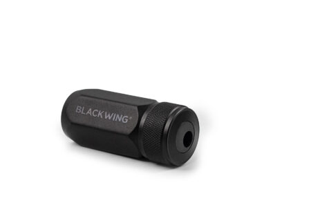 Blackwing One-Step Long Point Pencil Sharpener on side