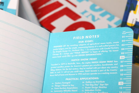 Field Notes - Hatch Show Print inside cover