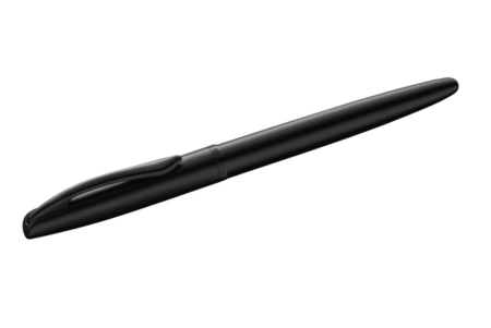 Pelikan Fountain Pen Jazz Noble Elegance black capped at angle