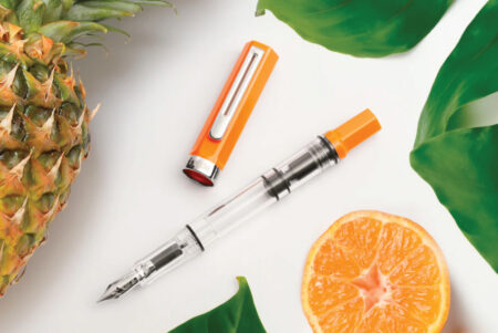 TWSBI ECO Fountain Pen - Heat uncapped with slice of orange