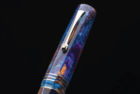 Leonardo Momento Zero Grande 2.0 Fountain Pen - Universe with Rhodium Trim