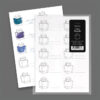 Wearingeul Colour Swatch Card - 10 Ink Bottles